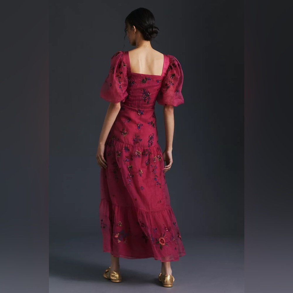 New Let Me Be Embroidered Maxi Dress By Anthropologie!!🔥🔥🔥 - Picture 3 of 16